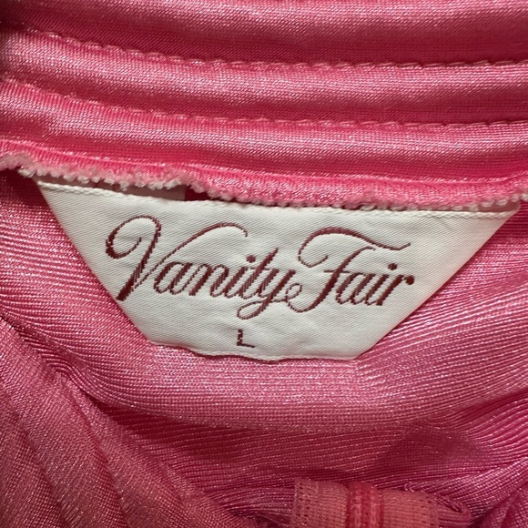 Vintage Vanity Fair Pink Nylon Lounge Robe – Size Large - Picture 7 of 13